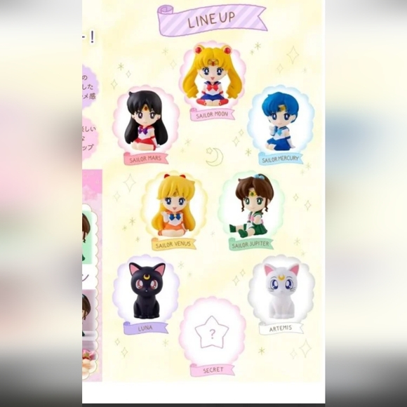 Vintage SAILOR MOON 1990s PVC Collection Scouts, Prince & Felines  8 Figures - Picture 3 of 9
